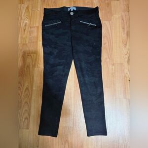 Wit & Wisdom Black Camouflage Pants
